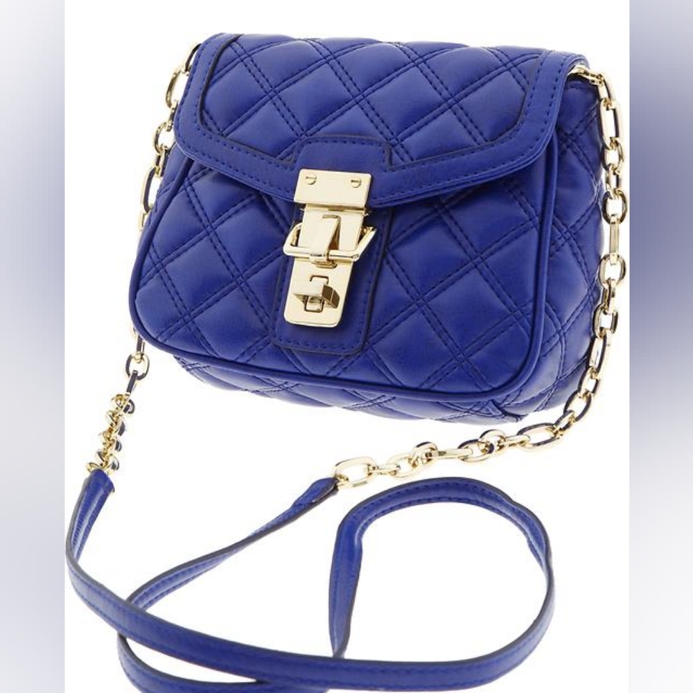 Banana Republic Royal Blue Quilted Crossbody Bag